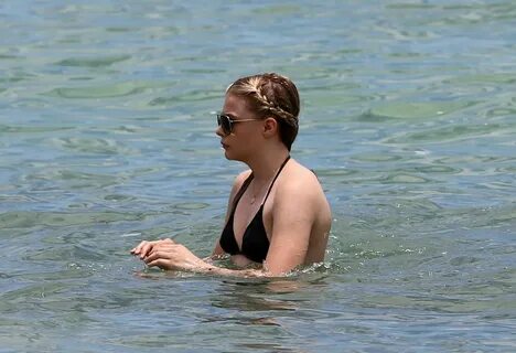 CHLOE MORETZ in Bikini at a Beach in Miami - HawtCelebs