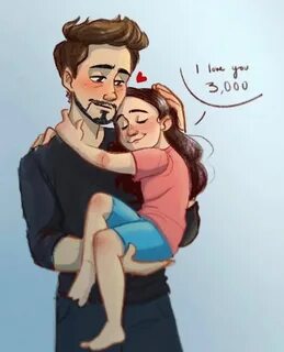 Morgan Stark and Tony Stark. I love you 3000. Marvel superhe