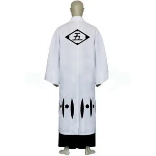 Bleach 5th Division Captain Aizen Sousuke Cosplay Costumes L