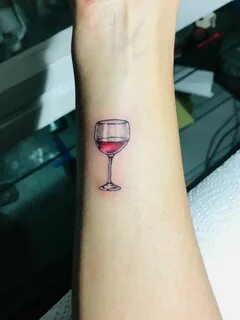 Wine Glass Tattoo Wine glass tattoo, Tattoos, Triangle tatto