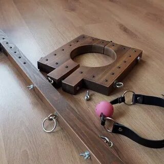 BDSM collar Neck cuffs Dungeon furniture BDSM furniture Etsy