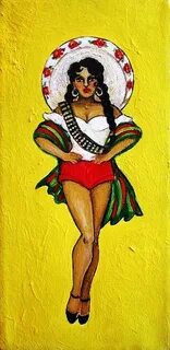 Adelita by Ci Ci Segura Gonzalez Mexican paintings, Mexican 