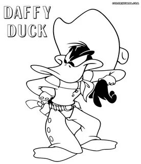 Daffy Duck Gangster Head Template Wing Colorir Coloring Bunn