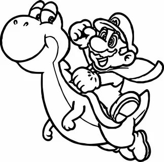 Super Mario Coloring Page For Kids - Visual Arts Ideas