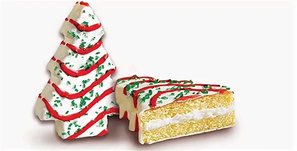 Little Debbie: Christmas Tree Cakes ® Snack Cakes (Vanilla).