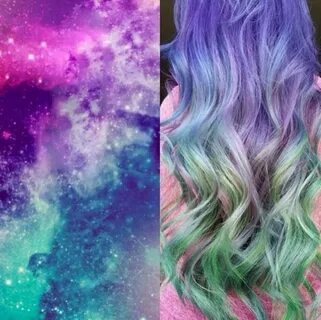 10 Galaxy Hairstyles We Love Galaxy hair color, Pretty hair 