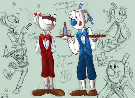 Cuphead And Mugman by MoostarGazer Indie game art, Goat art,