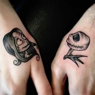 Jack and Sally couple tattoo Cute couple tattoos, Disney cou