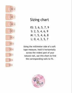 Sizing chart to know what fit your nails Business nails, Fak