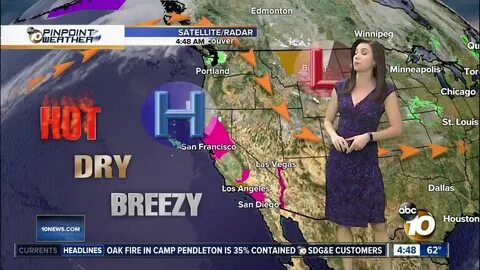 10News Pinpoint Weather with Meteorologist Megan Parry - You