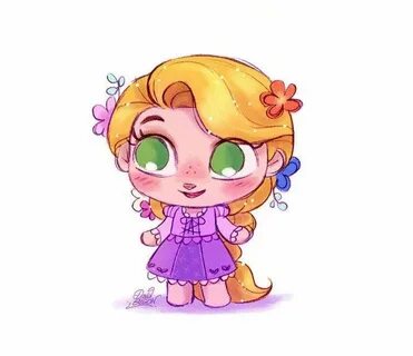 Rapunzel (Chibi by PrinceKido @deviantART) #Tangled Kawaii d