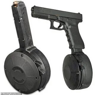 The drum magazine that carried 40 EXTRA bullets on gun that 