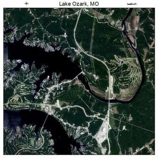 Aerial Photography Map of Lake Ozark, MO Missouri