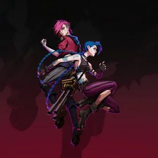 2932x2932 Jinx And Vi League Of Legends Minimal 4k Ipad Pro 