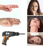 Drill Ahegao Fingers Know Your Meme