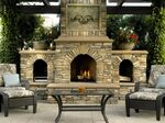 Stone Wall Ideas For Outdoor Fireplace - Randolph Indoor and