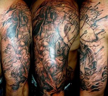 Spartan in battle Tattoos, Tattoo designs, Sleeve tattoos