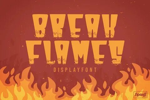 Download Break Flames font fontsme.com