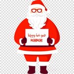 happy new year 2020 santa clipart - Santa Claus, Fictional C