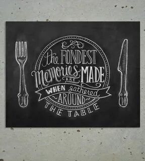 Fondest Memories Chalkboard Art Print Art Prints Lily & Val 