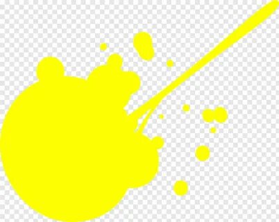 Yellow Splash - Clip Art, Transparent Png - 600x477 (#573139