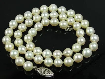 Винтаж: Жемчуг 1920-е чокер серебро ожерелье - купить онлайн