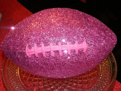 I've never really liked football...till now. Pink sparkly, P
