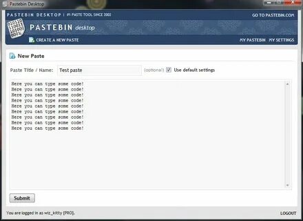 Pastebin Desktop 1.0 Free Download