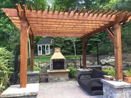 16x17 Pergola Kit Shop the 16x17 Big Kahuna Wood Pergola Kit