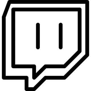 Twitch Logo Icon - Download in Line Style