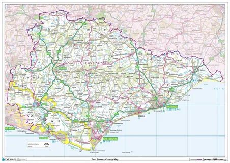 East Sussex County Map