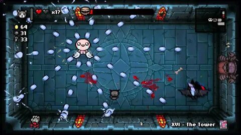 Binding of Isaac: Rebirth - Cathedral Boss Fight as Azazel -