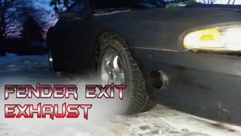 Fender Exit Exhaust Fabrication Turbo Mustang - YouTube