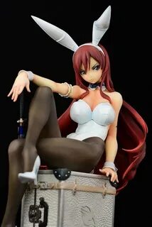 Fairy Tail Erza Scarlet Figure Bunny Girl White Ver. 1/6 Sca