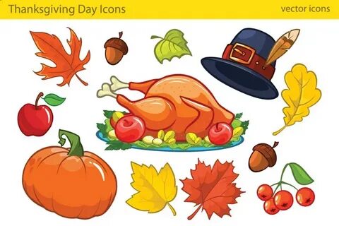 Thanksgiving Decorative Elements Cartoon (488286) Illustrati