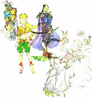 left to right: Gus (FF2), Gau (FF6), Cyan (FF6), Krile (FF5)