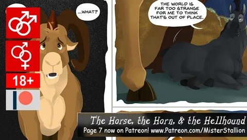 Horse, Horn & Hellhound - pg 7 on Patreon! - Weasyl