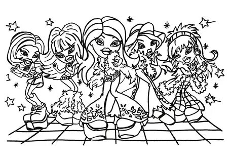 Free Printable Bratz Coloring Pages For Kids