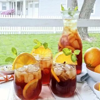 Orange Brown Sugar Sweet Tea - Simply Sated