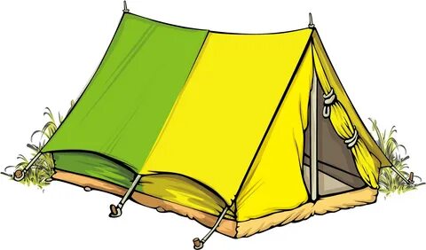 Tent Camping Illustration - Tents Cartoon Png - (1500x1501) 