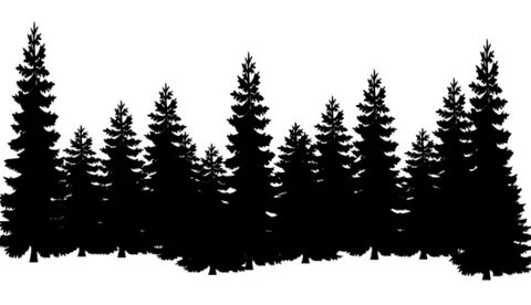 treeline trees forest silhouette sticker by @storm-e-day