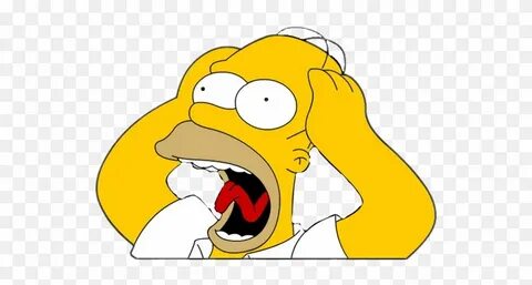 Download #homer #simpson #doh - Homer Simpson Scream Png Cli