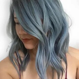 pravana moody blue Light blue hair, Short blue hair, Blue ha