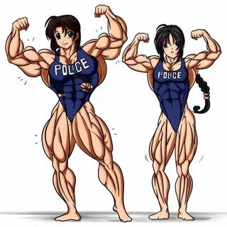 You're Under Arrest - Color by rssam000 Fem Muscle Female mu