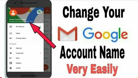 How to change gmail id name change your google account name 
