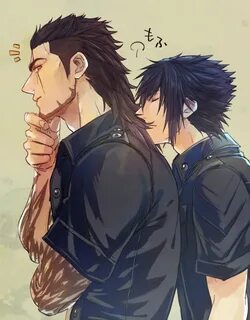 Safebooru - 2boys beard black hair black jacket facial hair 