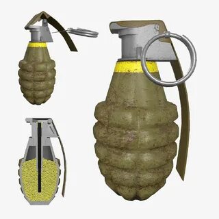 3d pineapple hand grenade.