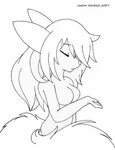 Fox Cute Anime Coloring Pages