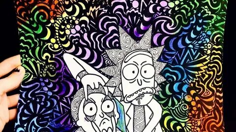 rick and morty speed drawing - YouTube