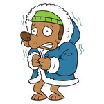 Clip Art Of A Funny Of Cold Weather Сток видеоклипы - iStock